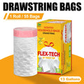 13-Gallon Scented Drawstring Trash Bags in White with Pink Ties and 20, 55, 110 or 165-Count Packs