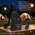 Portable Speaker Chest Bag with Built-in Amplifier, Tour Guide Wearable Sound System, USB Charging Crossbody Bag for Outdoor Park Strolls
