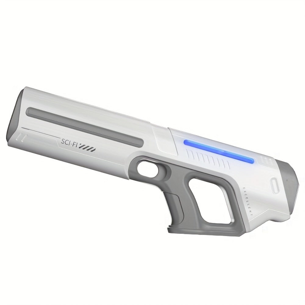 Rechargeable Electric Water Blaster with Pulse Light, Self-Fill Function and Blue, White or Brown Gift Box Options