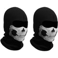 Balaclava Full Face Mask 2 Pack Skull Design – Breathable Full Face & Neck Coverage for Motorcycle Skiing Cycling Hiking Skateboarding