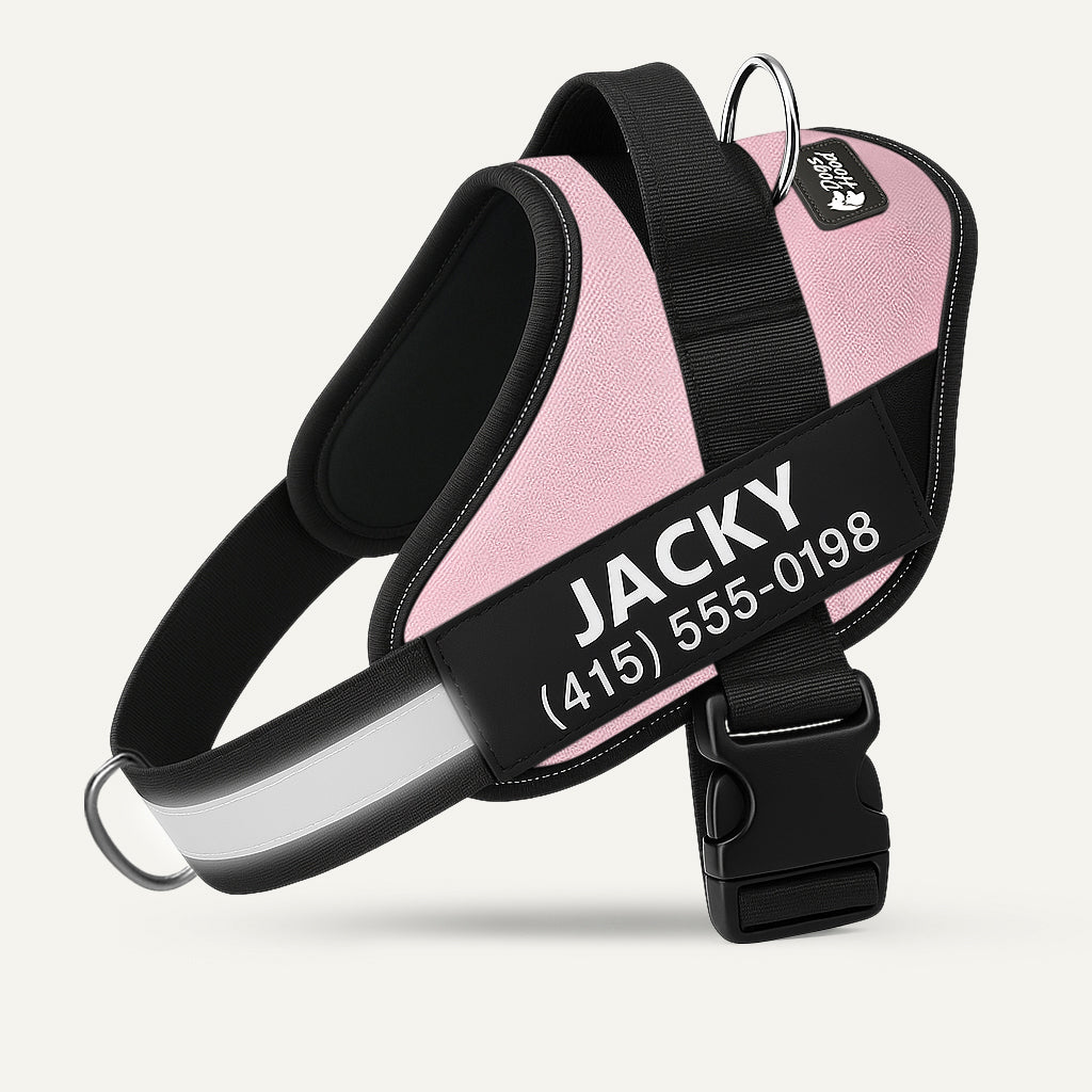 No-Pull Dog Harness, Pink / XS