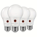 Dusk to Dawn Light Bulbs, A19 E26 Auto On Off Photocell Sensor LED Bulb 9W 60W Equivalent, for Home, Desk and Accent Lighting