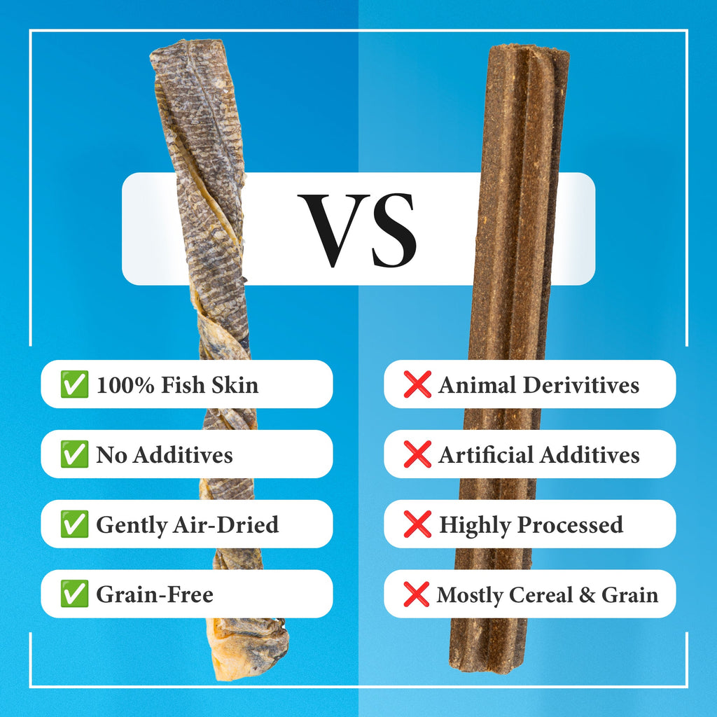 Fish Skin Twists - Try For £1 - Skipper's Pet Products