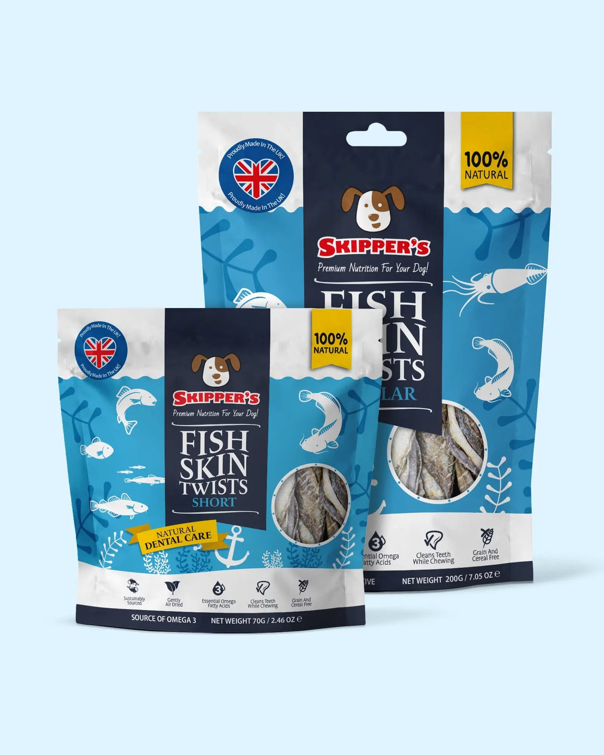 Fish Skin Twists - Skipper's Pet Products