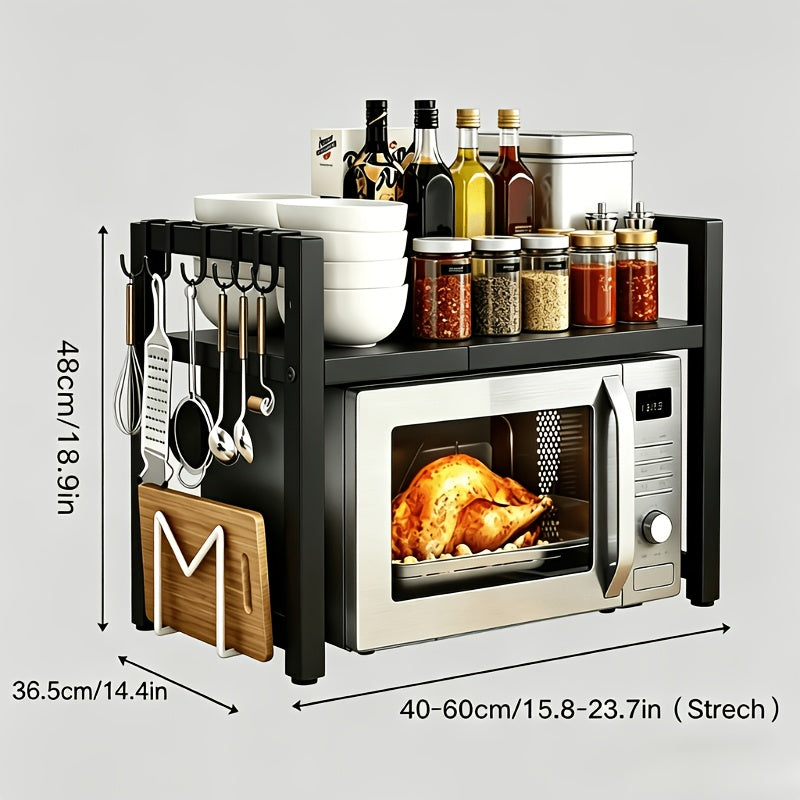 16-24 Inch Kitchen Shelf with Tool-Free Assembly for Organized Everyday Storage