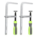 Track Saw Clamps 2pcs, Quick Adjust MFT Table Rail Clamps with Soft-Grip Handle, Compatible with Festool Track Saw Rail System