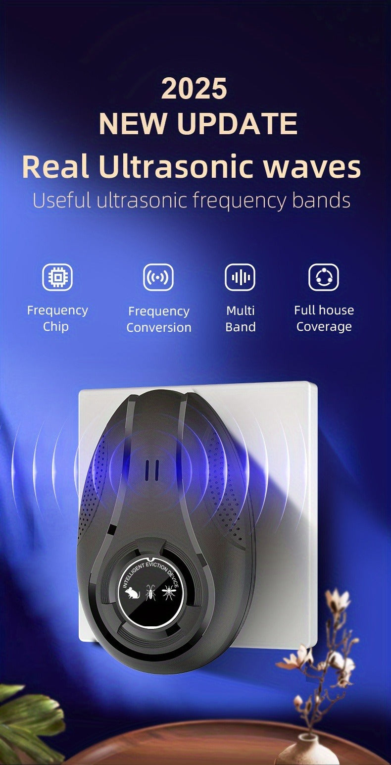 Electronic Pest Repeller, Soundwave Variable Frequency Insect for Home, Shop & Warehouse, Repels Mosquitoes