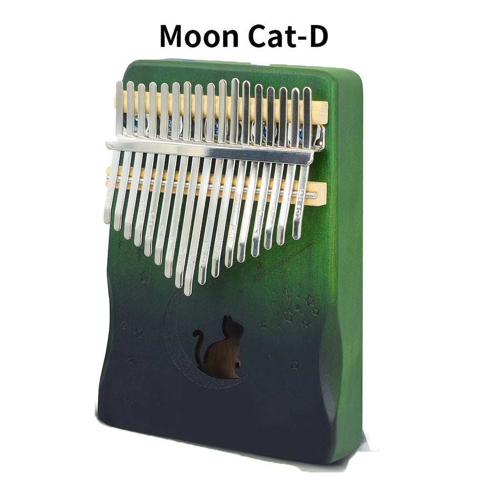 17-Key Kalimba Thumb Piano shown in the Moon Cat-D option