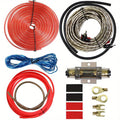 Amplifier Wiring Kit 10 Gauge 1500W – Complete Car Audio Amp Install Kit with RCA Cable, Power & Ground Wire, Remote Cable, AGU Fuse Holder