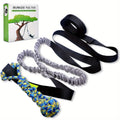 Dog Toy Outdoor Hanging Bungee Tug with Adjustable 19.7-Foot Elastic Cord, Soft Loop and Chew Rope