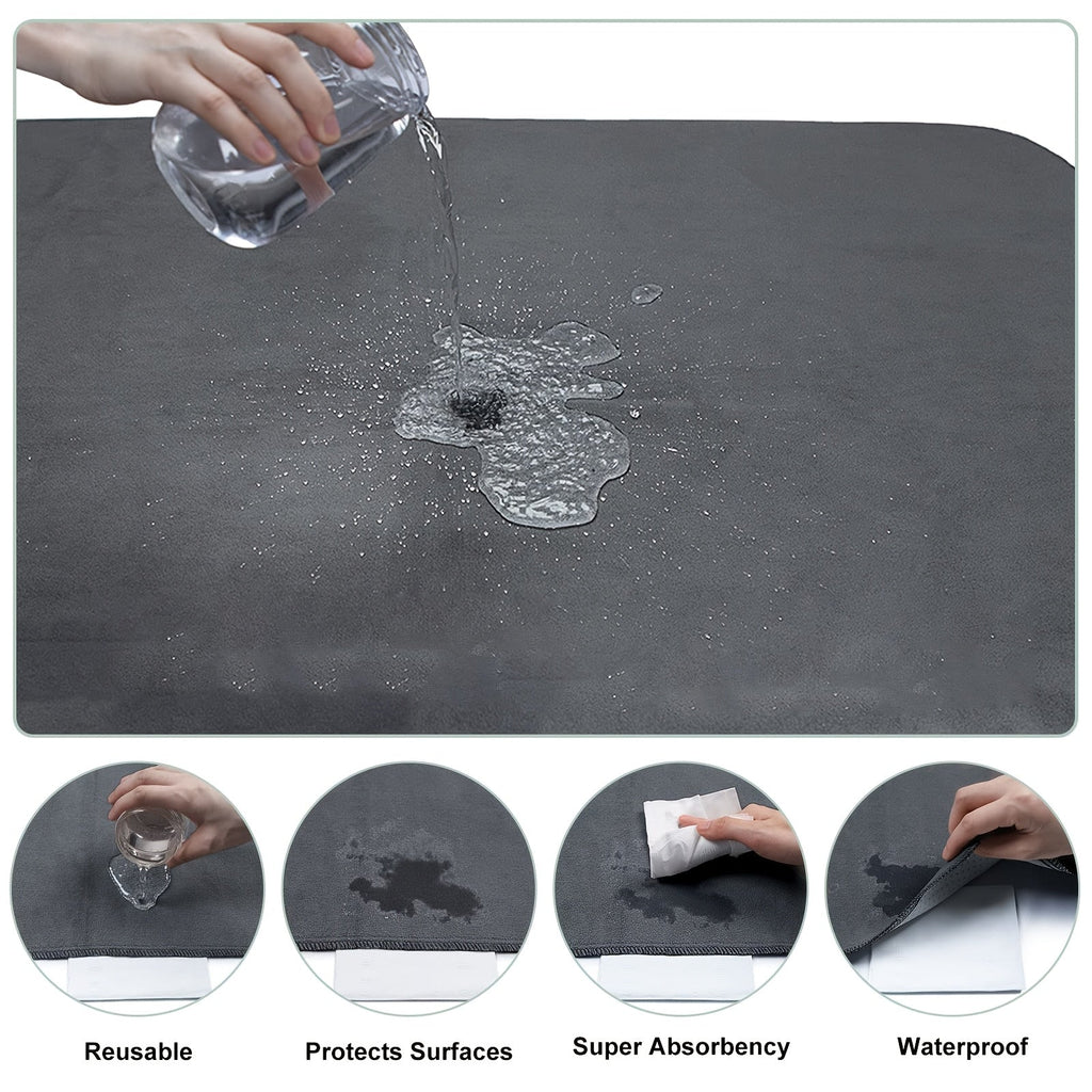 Washable Dog Pee Pads Reusable 2-Pack – Non-Slip 4-Layer Fast Absorbent Puppy Mat for Housebreaking, Whelping, Crate & Incontinence
