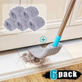 Dust Removal Brush Set of 6 with 5 Interchangeable Heads Washable Under Bed Furniture Sofa Floor Cleaning Brush Kit Soft Durable Extendable