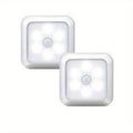 Two-Piece Square Battery Night Light Set with Motion Sensors in Cool or Warm Light Options