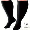 Plus Size Compression Socks 2 Pairs High Elasticity Sports Fitness Oversized Socks for Men for Entryways, Bedrooms and Living Spaces