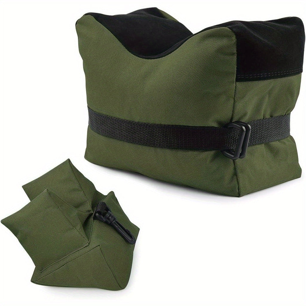 Shooting Rest Sandbag Bags Front & Rear Support Stand Holders for Rifle Gun Shotgun Bench Rest Target Sports Hunting Photography Unfilled