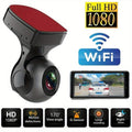 1080P WiFi Dash Cam 170° Wide Angle – HD Car DVR with G-Sensor, Loop Recording, Night Vision, Smartphone App View