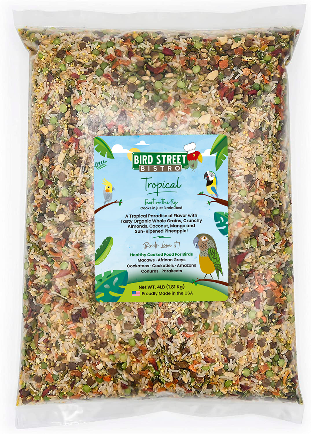 Tropical Parrot Food Mix 3.5 lbs