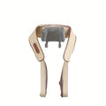 6-Node Wireless Neck and Shoulder Massager with Heat, Hands-Free Straps and Beige or White Color Options