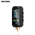 P7 1600mAh Cordless Tattoo Power Supply with Color Screen, Four Memory Modes and RCA Connector