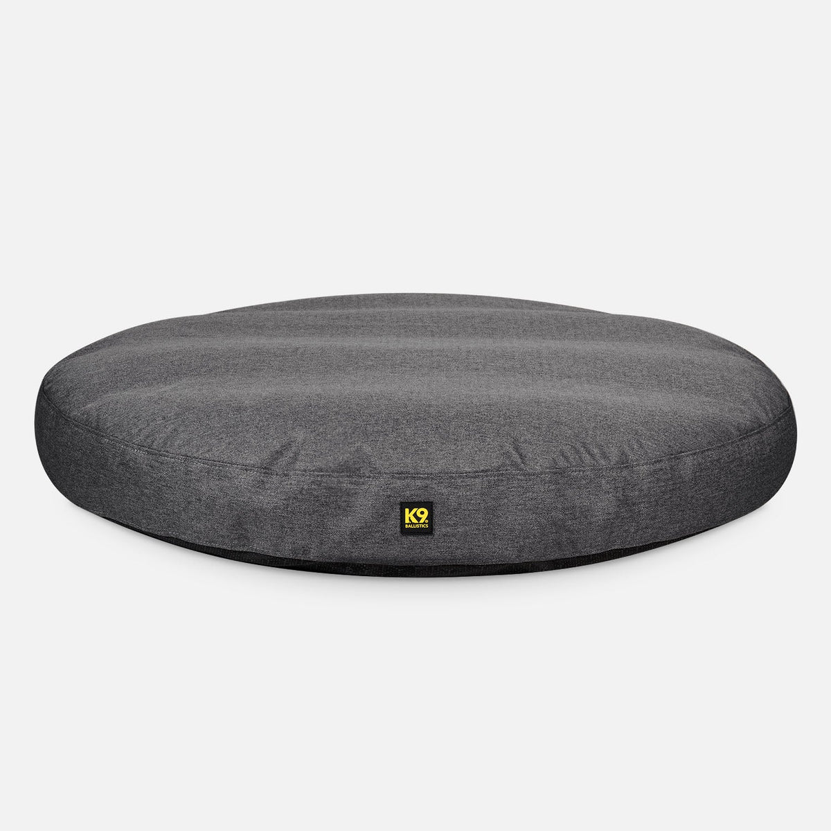 Tough Ripstop Round Pillow Dog Bed, S / Titanium Premium Finish