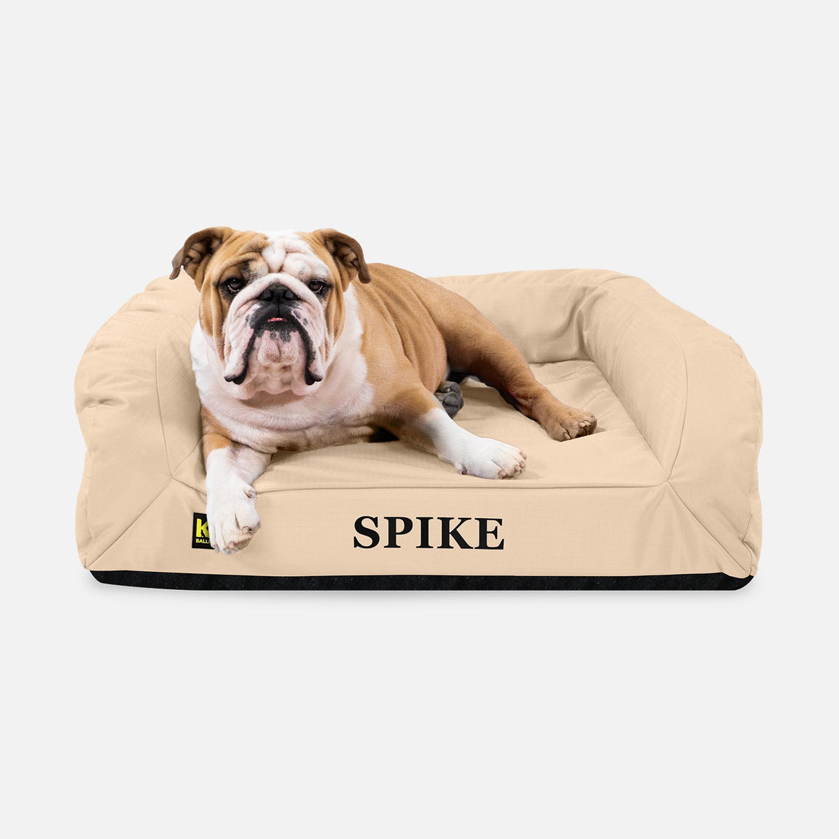 Orthopedic Rectangle Bolster Dog Bed, M / Sandstone