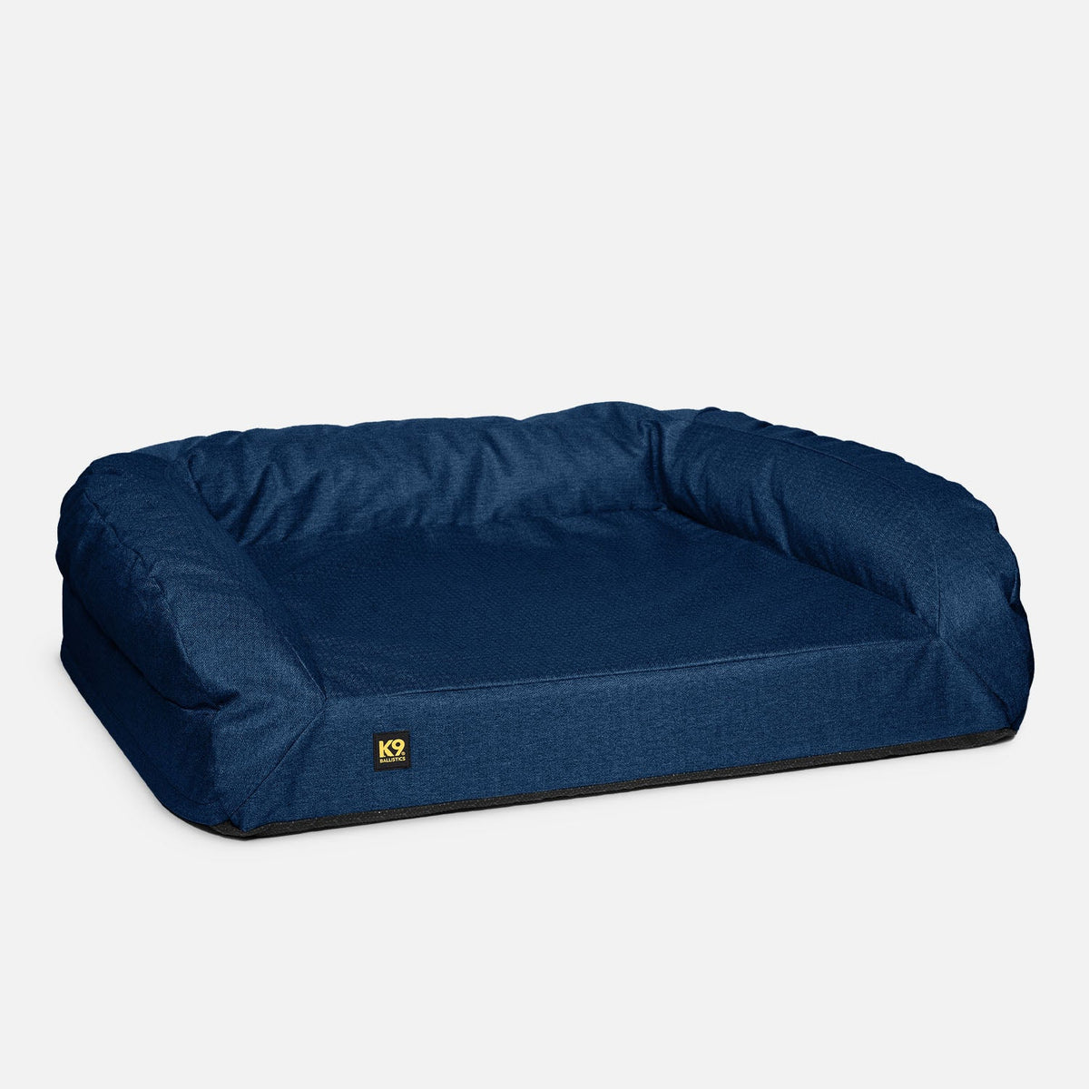 Orthopedic Rectangle Bolster Dog Bed, S / Pacific Blue Premium Finish