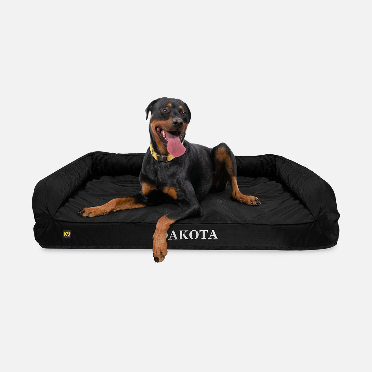 Orthopedic Rectangle Bolster Dog Bed, XL / Obsidian Black