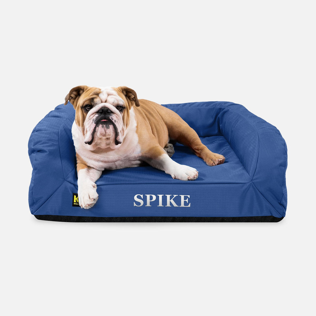 Orthopedic Rectangle Bolster Dog Bed, M / Blue Quartz