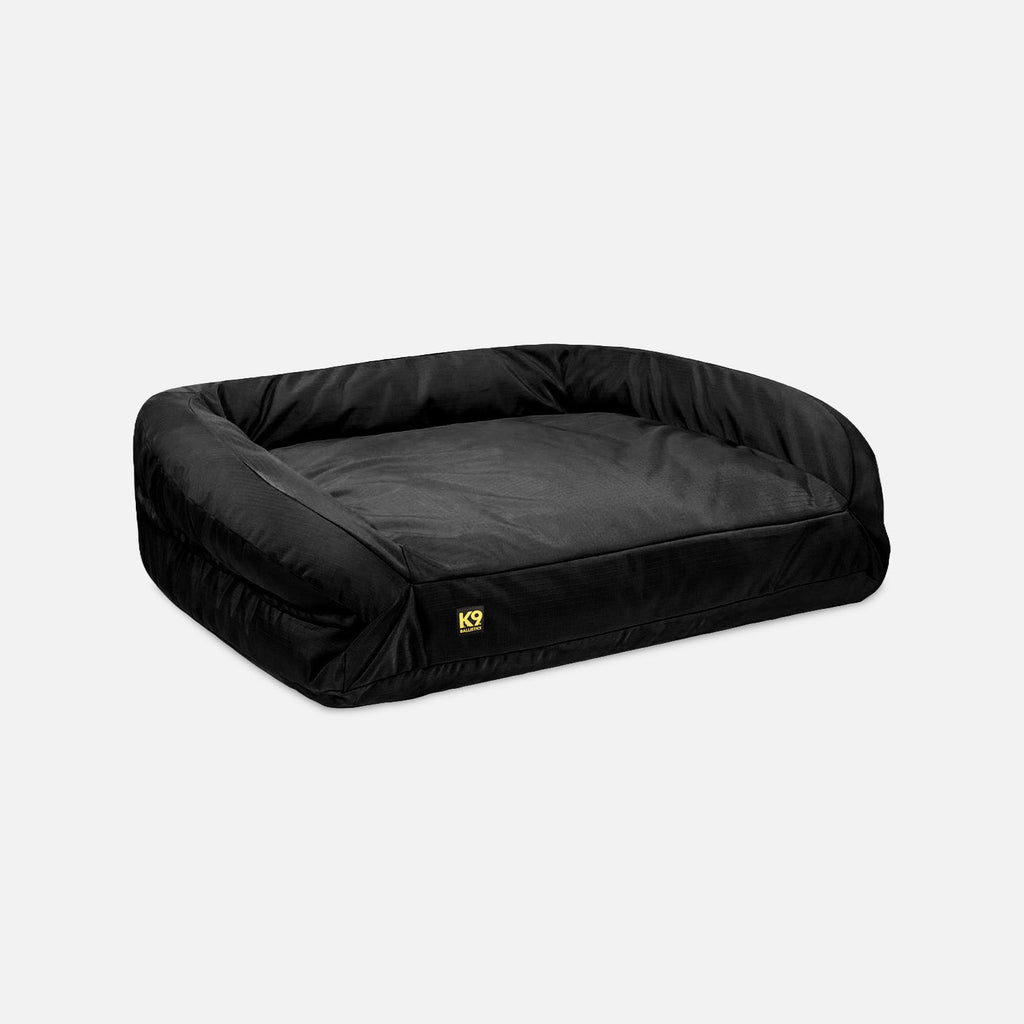 Orthopedic Rectangle Bolster Dog Bed, S / Obsidian Black