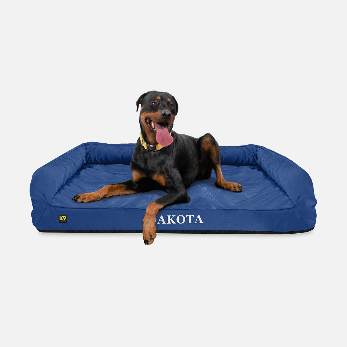 Orthopedic Rectangle Bolster Dog Bed, XL / Blue Quartz