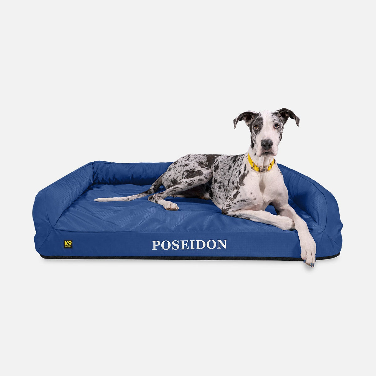 Orthopedic Rectangle Bolster Dog Bed, XXL / Blue Quartz