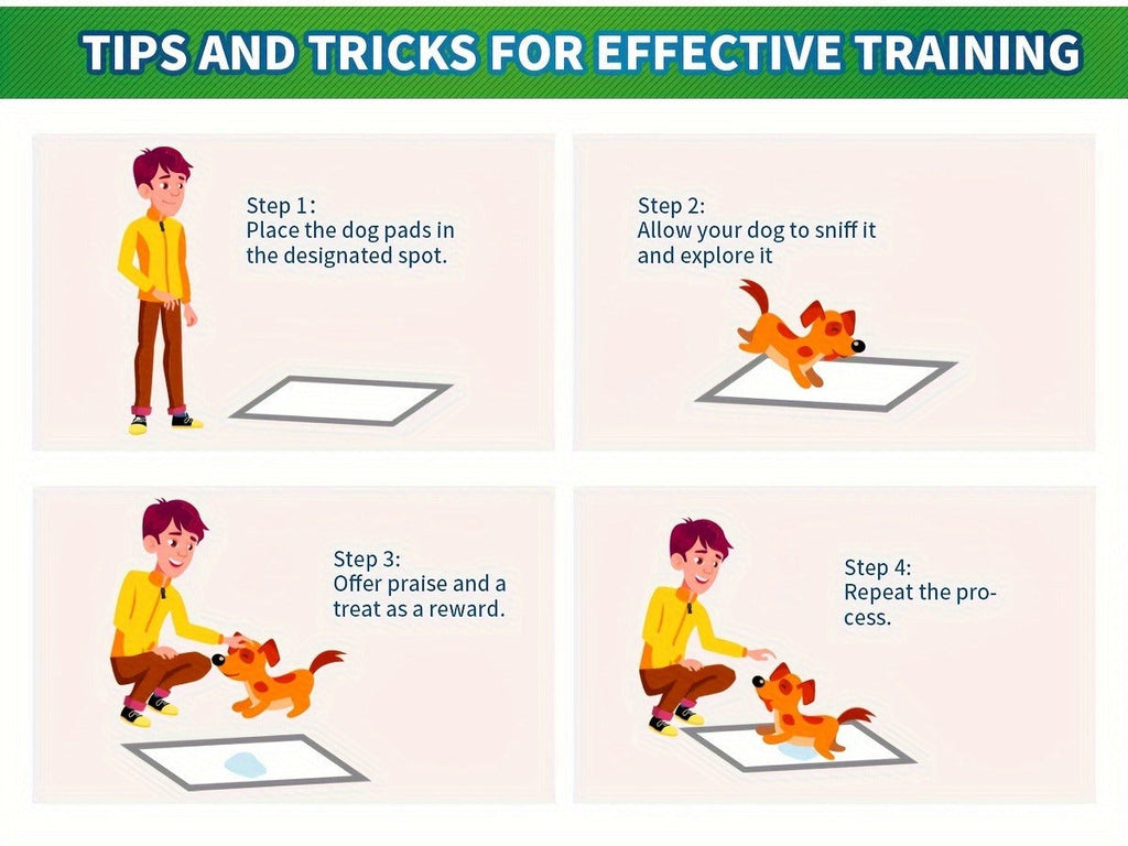 Disposable Dog Pee Pads for Puppy Training – Super Absorbent Leak-Proof Potty Pads with Odor Control, Housebreaking Training Pads for Dogs