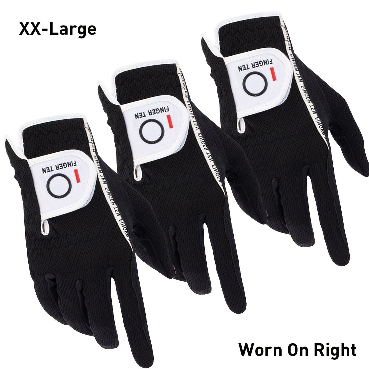 Wet Weather Golf Gloves Rain Grip 3-Pack for Men | Breathable Water-Resistant Golf Gloves for Left & Right Hand