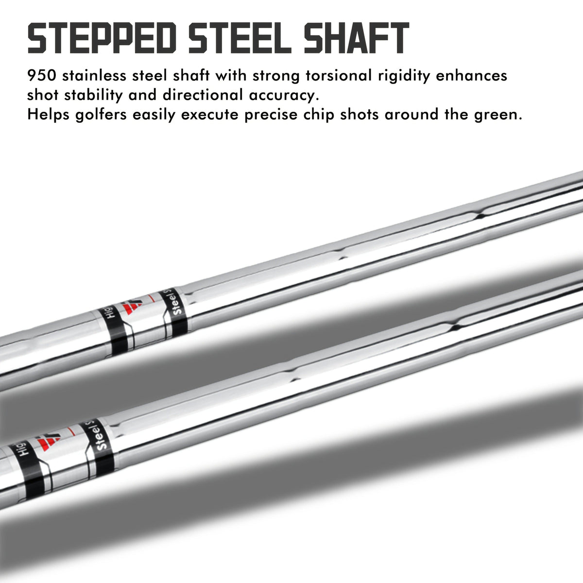 Golf Chipper Club Stainless Steel Head Regular Flex Steel Shaft 35 or 43 Degree Loft Blade Putter for Men Women Short Game Chipping Putting