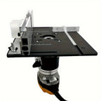Aluminum Router Table Insert Plate with Fence & Miter Gauge - Precision Woodworking Tool, Dual Function Design