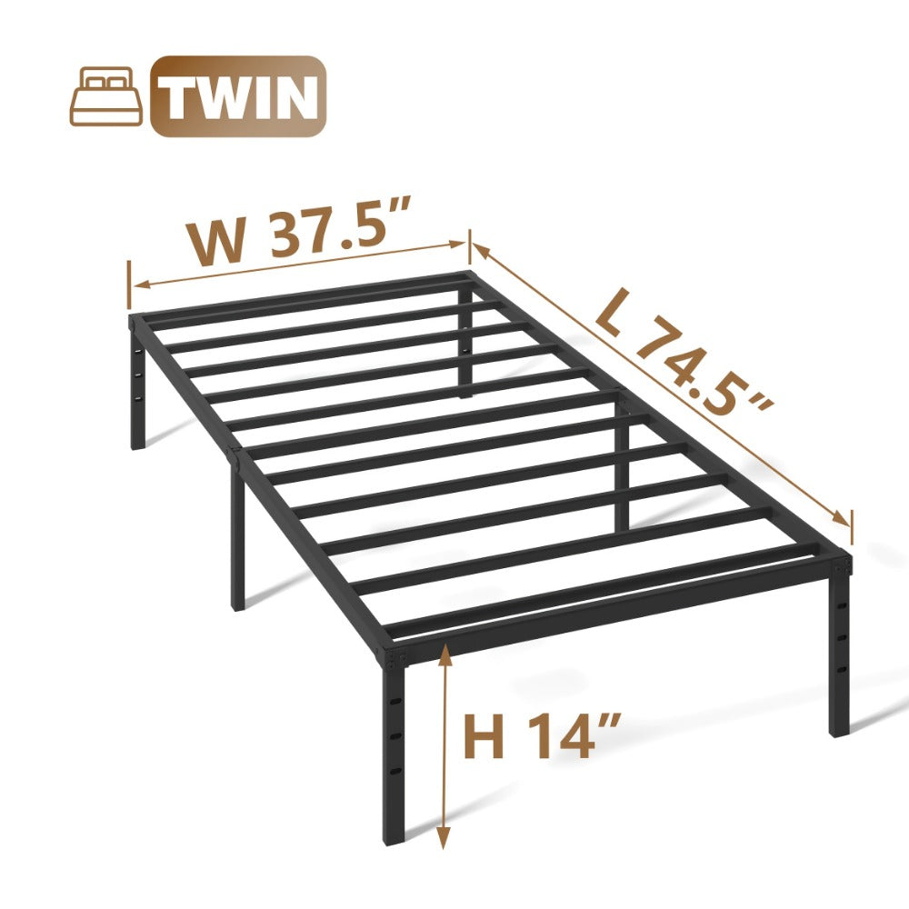 18-Inch Heavy-Duty Bed Frame, Mattress Support Frame for Bedroom Comfort and Support detail image - detail view 5
