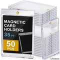 35pt Magnetic Trading Card Holders with Recessed Corners in 25, 50 or 100 Piece Pack Options