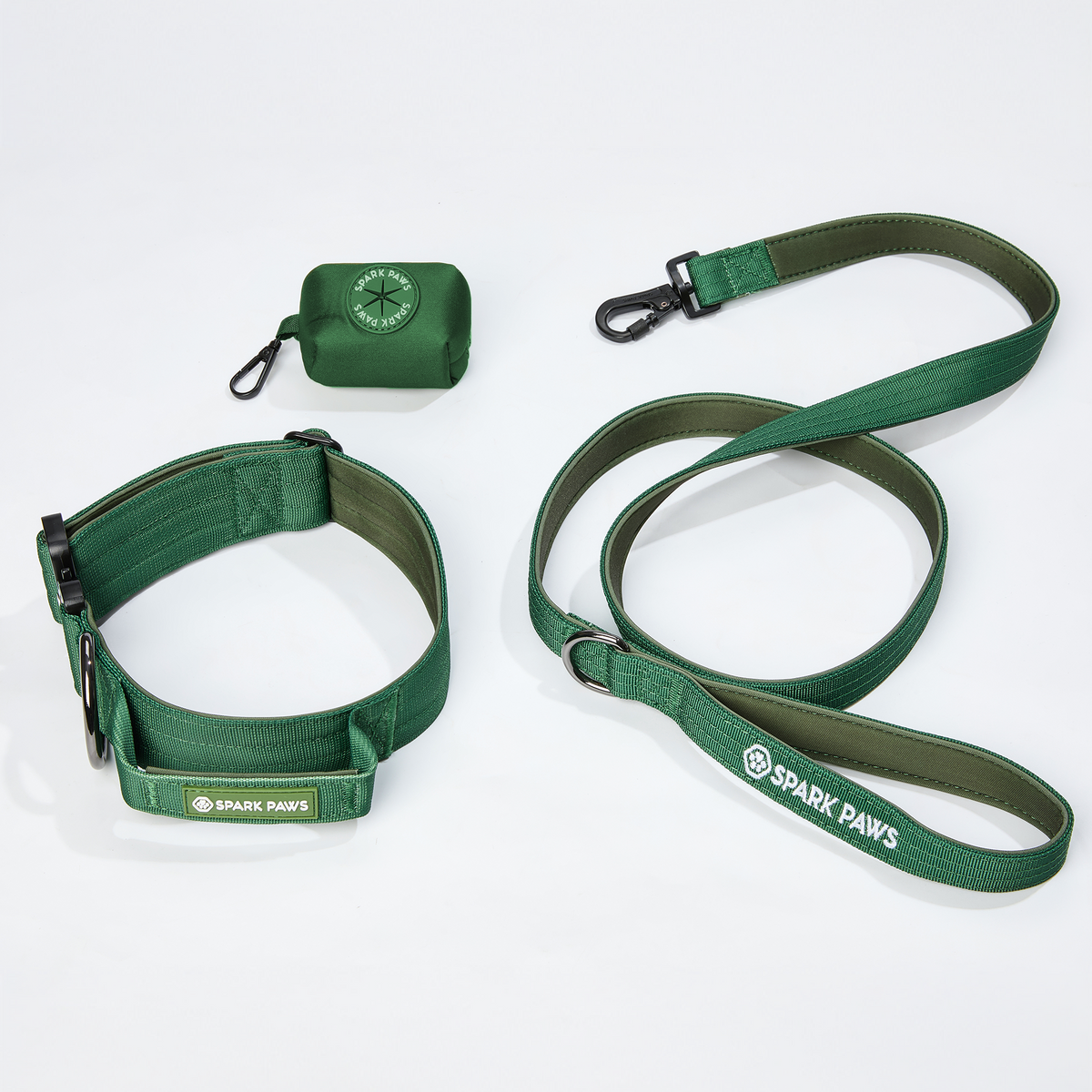 Padded Dog Collar and Leash Set 2"/5cm / S