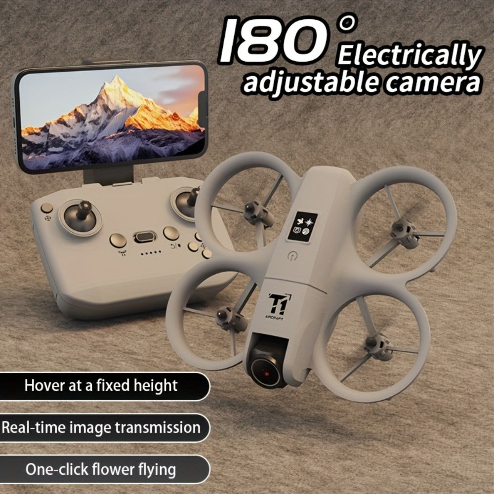 RC Drone with 4K Camera Dual Batteries Optical Flow Auto Hover Anti-Collision One-Key Return WiFi FPV Real-Time Video