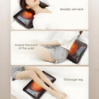 EMS Leg Massager Full Body Massage Pad 10-Zone Wave Vibration Kneading Pillow with Foot Calf Massager Hot Compress & Storage Bag