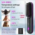Cordless Hair Straightener 2-in-1 Ceramic Flat Iron & Curler – USB-C Rechargeable Wireless Portable Travel Styling Tool 3-Speed Heat