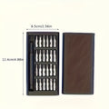 Precision Screwdriver Set 25PCS – Flat Head & Phillips Bits | Ergonomic Grip | All-in-One Kit for Electronics, Smartphones, Watches