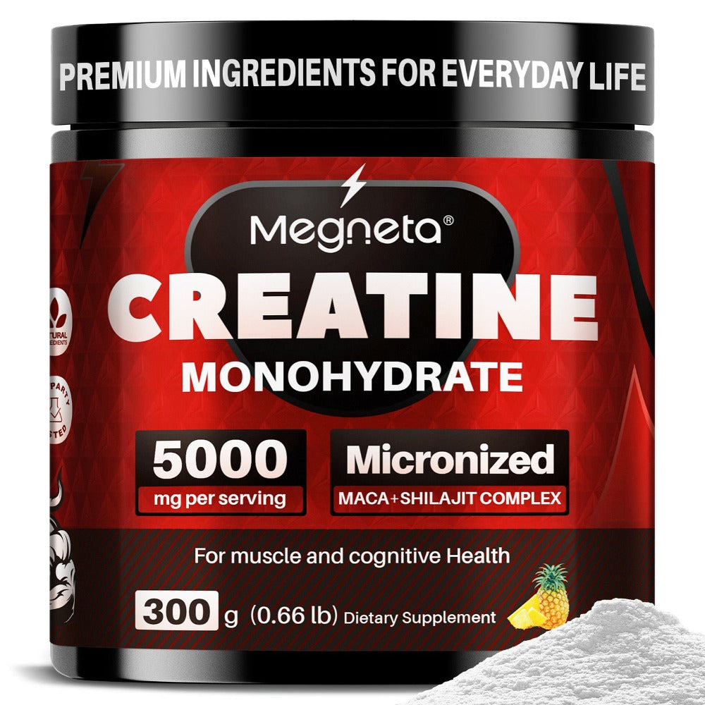Creatine Monohydrate Powder 5000mg Per Serving - Pineapple Flavor, No Artificial Sweeteners - Strength