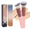 Makeup Brush Set, 30-Piece Nylon Bristle Collection with Alloy Handles, Face and Eye Brush Shapes and Storage Pouch