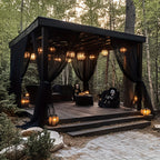 Outdoor Curtains | Sheer Mesh Rod Pocket Patio Gazebo Porch Wedding