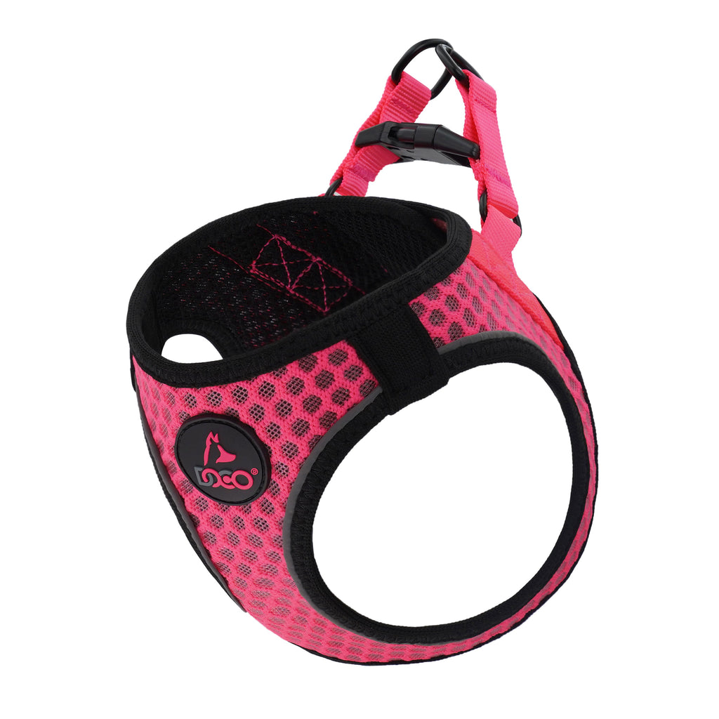 Reflective Air Mesh No-Choke Dog Harness, XXS (4-6lbs) / Hot Pink