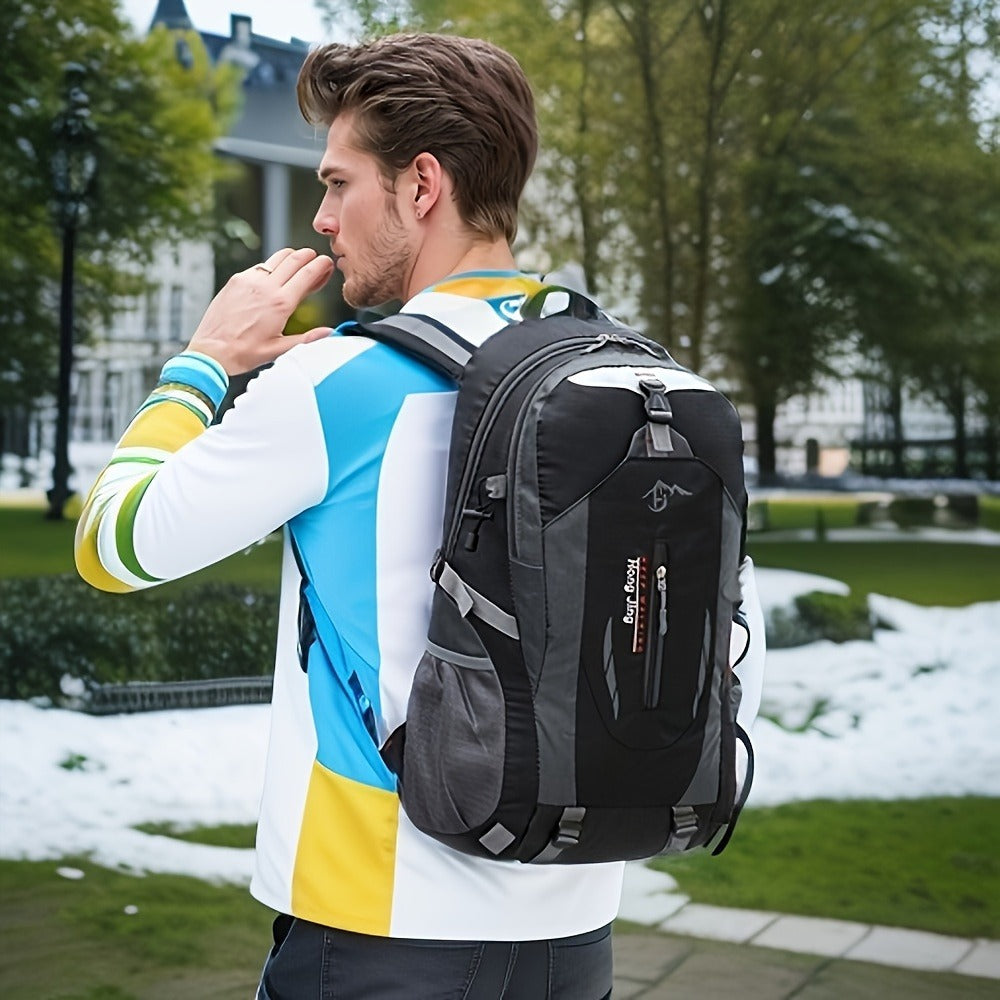 Hiking Daypack 25.5L Lightweight Oxford Backpack for Men Women with Laptop Compartment Torso Adjustment Outdoor Sport Cycling Travel Camping