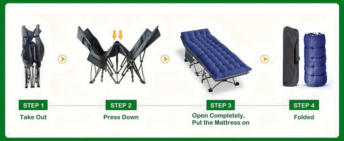 Heavy Duty Folding Camping Cot 75 Inch Portable Sleeping Bed with Carry Bag Guest Bed for Adults Outdoor Camping Hiking Home Use Gray Wine