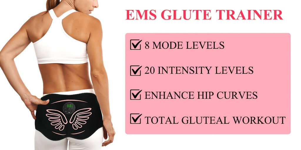 EMS Hip Trainer & Butt Stimulator with Remote Control, Rechargeable Electric Peach Butt Shaper for Women