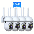 4-Pack Indoor Security Camera 5GHz WiFi 3MP 360° Pan Tilt Zoom, AI Motion Detection & Auto-Tracking